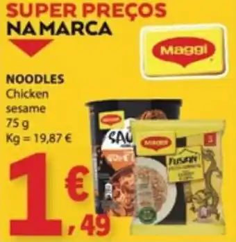 E.Leclerc Maggi noodles chicken sesame promoção