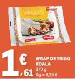 E.Leclerc Wrap de trigo koala promoção