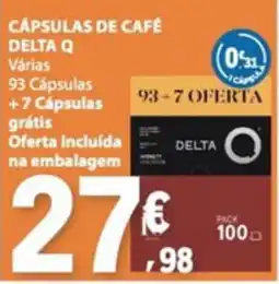 E.Leclerc Cápsulas de café delta q promoção