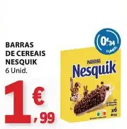 E.Leclerc Barras de cereais nesquik promoção