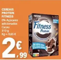 E.Leclerc Cereais protein fitness 0% açúcares adicionados cacau promoção