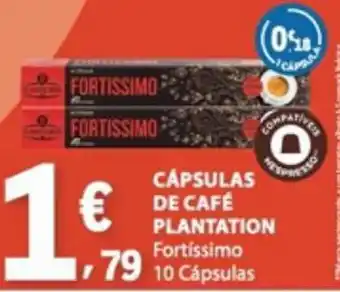 E.Leclerc Cápsulas de café plantation fortissimo promoção