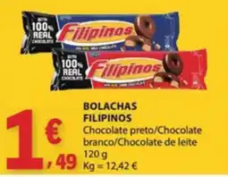 E.Leclerc Bolachas filipinos chocolate preto/chocolate branco/chocolate de leite promoção