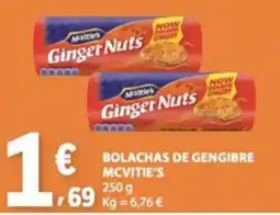 E.Leclerc Bolachas de gengibre mcvitie's promoção
