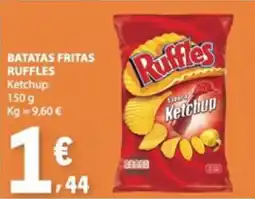 E.Leclerc Batatas fritas ruffles ketchup promoção