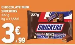 E.Leclerc chocolate mini snickers promoção