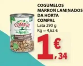 E.Leclerc Cogumelos marron laminados da horta compal promoção