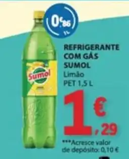 E.Leclerc Sumol refrigerante com gás limão promoção