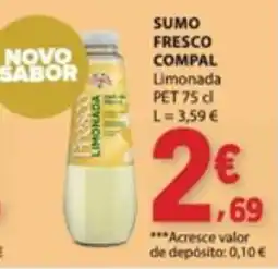 E.Leclerc Sumo fresco compal limonada promoção