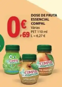E.Leclerc Dose de fruta essencial compal promoção