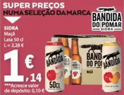 E.Leclerc Sidra Maçã Bandida do Pomar promoção