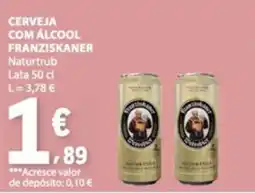 E.Leclerc Cerveja com álcool franziskaner naturtrub promoção