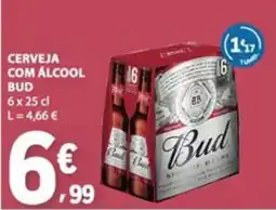E.Leclerc Cerveja com álcool bud promoção