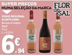 E.Leclerc vinho regional alentejano bronze ervideira rosé flor de sal promoção