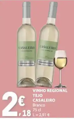 E.Leclerc vinho regional tejo casaleiro branco promoção