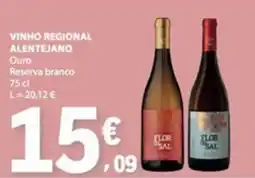 E.Leclerc Vinho regional alentejano ouro reserva branco promoção