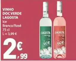 E.Leclerc Vinho doc verde lagosta ice branco/rosé promoção