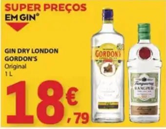 E.Leclerc gin dry london gordon's original promoção