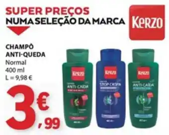 E.Leclerc Champô anti-queda kerzo promoção