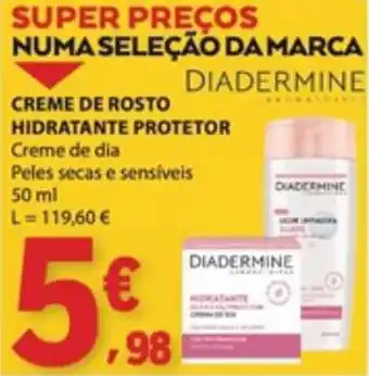 E.Leclerc Creme de rosto hidratante protetor diadermine promoção