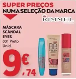 E.Leclerc máscara scandal eyes 001 preto da marca rimmel promoção