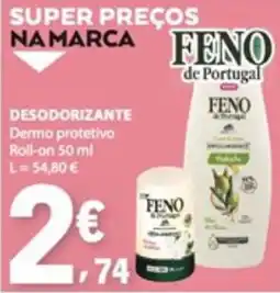 E.Leclerc Desodorante dermo protetivo roll-on feno de portugal promoção