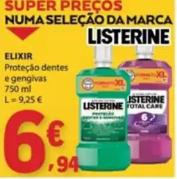 E.Leclerc Elixir proteção dentes e gengivas listerine promoção