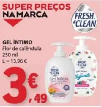 E.Leclerc Fresh Clean gel íntimo flor de calêndula promoção