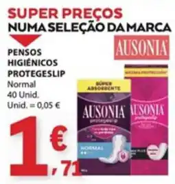 E.Leclerc Pensos higiênicos protegeslip ausonia promoção