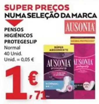 E.Leclerc Pensos higiênicos protegeslip ausonia promoção