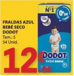 E.Leclerc fraldas azul bebé seco dodot promoção