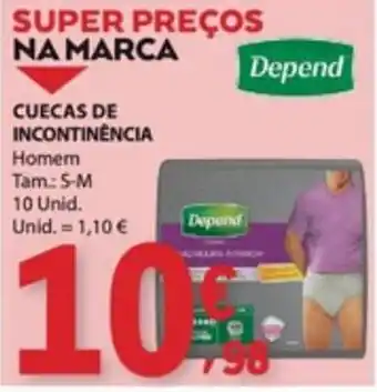E.Leclerc Cuecas de incontinência homem depend promoção