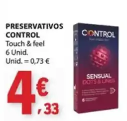 E.Leclerc preservativos control touch & feel promoção