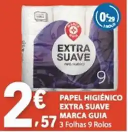 E.Leclerc Papel higiênico extra suave marca guia promoção
