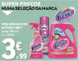 E.Leclerc Vanish Tira Nódos Oxi Action 4 em 1 promoção