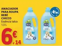 E.Leclerc Amacidor para roupa bebé chicco essência talco promoção