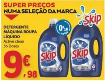 E.Leclerc Detergente máquina roupa líquido active clean skip promoção