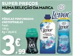 E.Leclerc Pérolas perfumadas unstoppables fresh lenor promoção