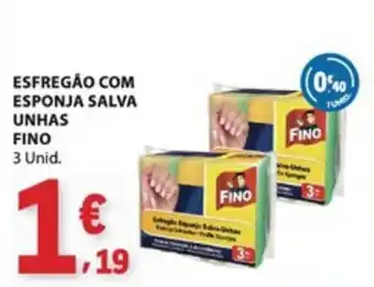 E.Leclerc esfregão com esponja salva unhas fino promoção