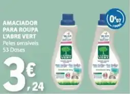 E.Leclerc amaciador para roupa l'abre vert promoção