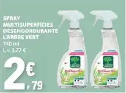 E.Leclerc spray multisuperfícies desengordurante l'arbre vert promoção
