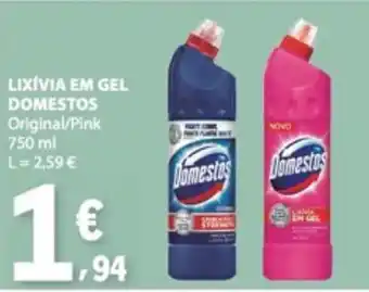 E.Leclerc Lixívia em gel domestos original/pink promoção