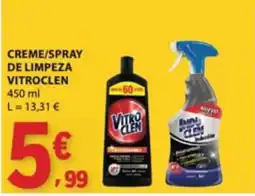 E.Leclerc creme/spray de limpeza vitroclem promoção