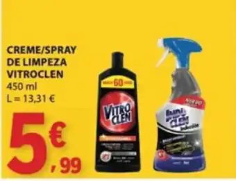Creme/spray de limpeza vitroclem