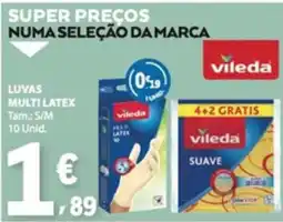 E.Leclerc luvas multi latex vileda promoção