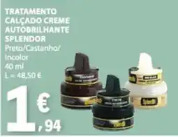 E.Leclerc Tratamento calçado creme autobrilhante splendor promoção