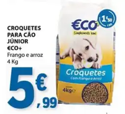 E.Leclerc Croquetes para cão júnior eco+ frango e arroz promoção