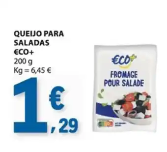 E.Leclerc queijo para saladas eco+ promoção