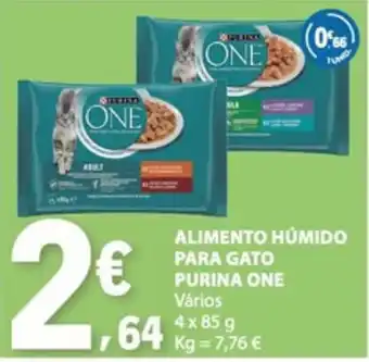 E.Leclerc alimento húmido para gato purina one promoção