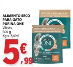 E.Leclerc alimento seco para gato purina one promoção